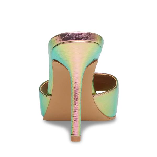 Steve Madden Signal Metallic Women's Heels Metal Multicolor | SM-186NG
