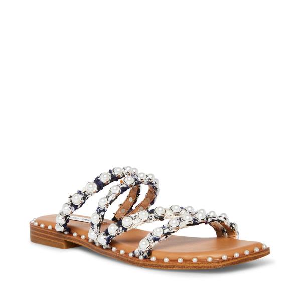 Steve Madden Skyler-p Women's Sandals Navy Multicolor | SM-902MP