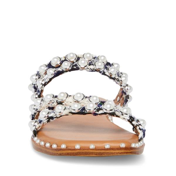 Steve Madden Skyler-p Women's Sandals Navy Multicolor | SM-902MP