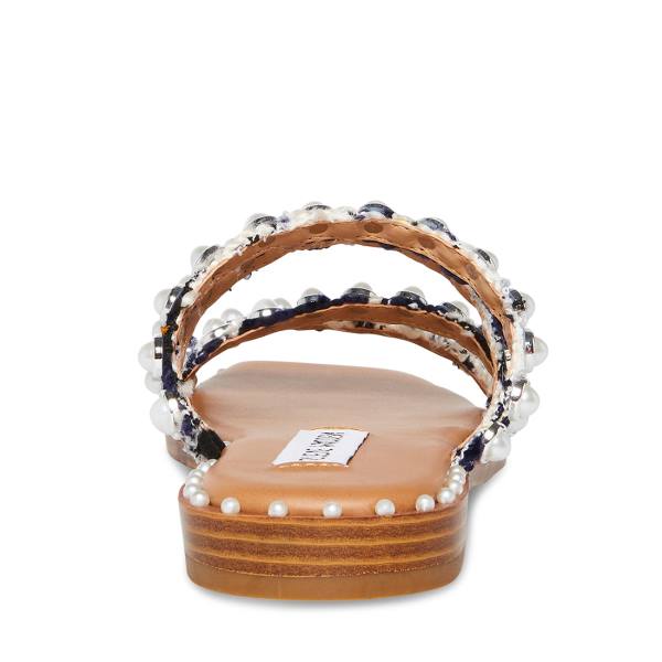 Steve Madden Skyler-p Women's Sandals Navy Multicolor | SM-902MP