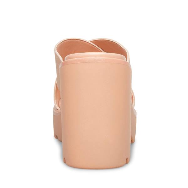 Steve Madden Smash Nude Women's Sandals Beige | SM-127NK