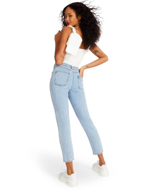 Steve Madden Sweater Cropped Tank Women's Tops White | SM-387ES