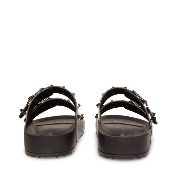 Steve Madden Teddy-p Women's Sandals Black | SM-126DM