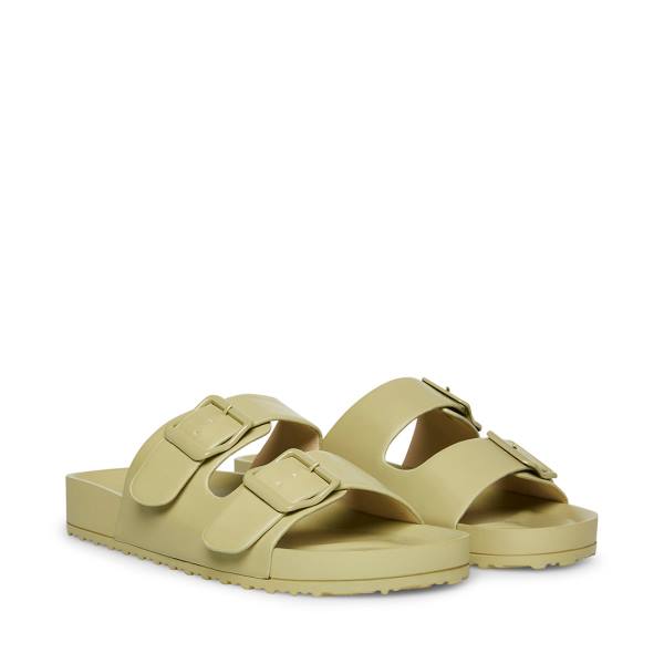 Steve Madden Teddy-t Sage Women's Sandals Grey Olive | SM-806GM