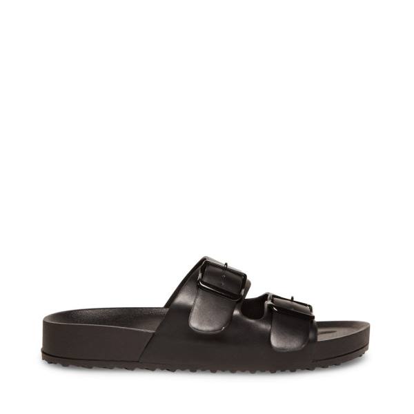 Steve Madden Teddy-t Women's Sandals Black | SM-120PX