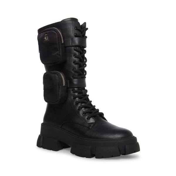 Steve Madden Thorpe Women's Booties Black | SM-149MY