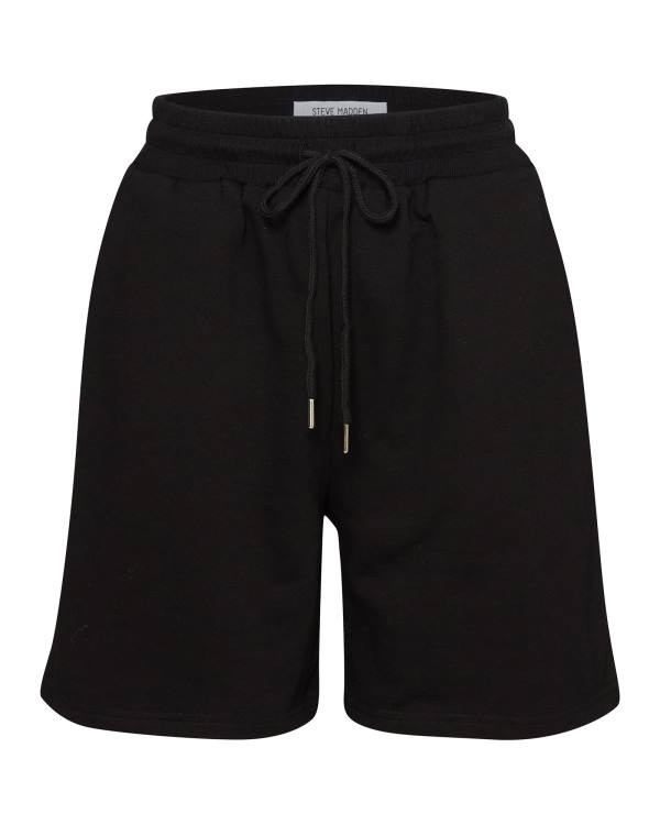 Steve Madden Tracksuit Short Set Women's Loungewear Black | SM-817IC