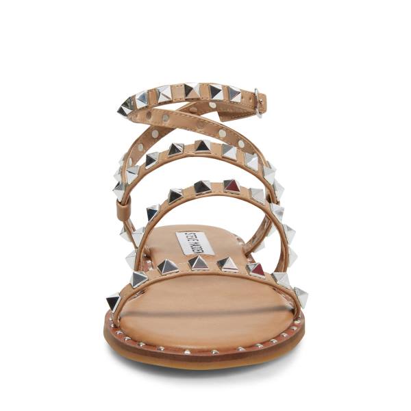 Steve Madden Travel Tan Women's Sandals Brown | SM-891HZ