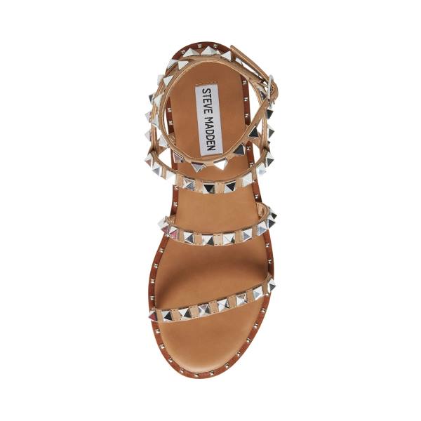 Steve Madden Travel Tan Women's Sandals Brown | SM-891HZ