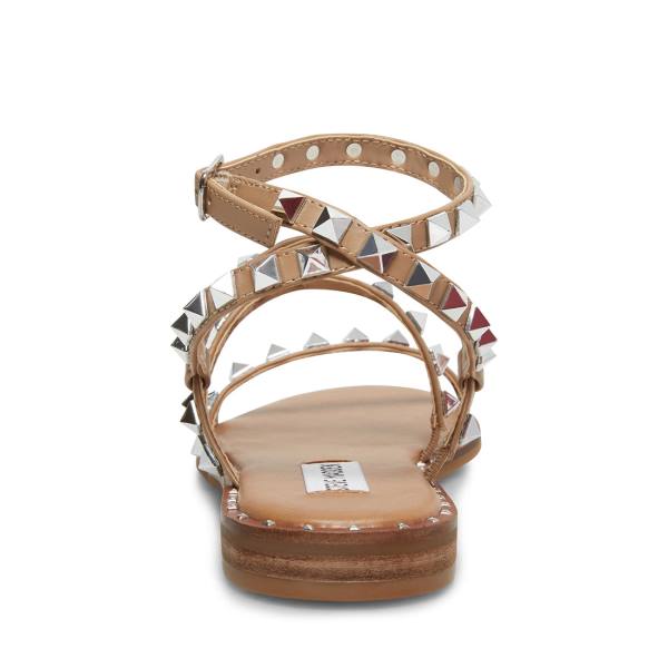Steve Madden Travel Tan Women's Sandals Brown | SM-891HZ
