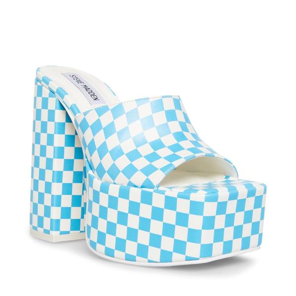 Steve Madden Trixie  Women's Heels Blue White | SM-958HW