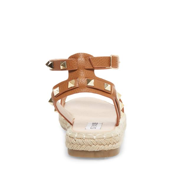Steve Madden Ultimate Cognac Women's Sandals Brown | SM-829SM
