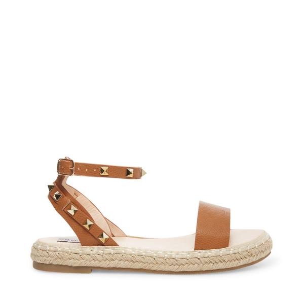 Steve Madden Ultimate Cognac Women\'s Sandals Brown | SM-829SM