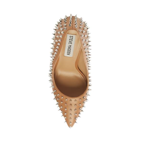 Steve Madden Vala-s Tan Women's Heels Beige | SM-283PX