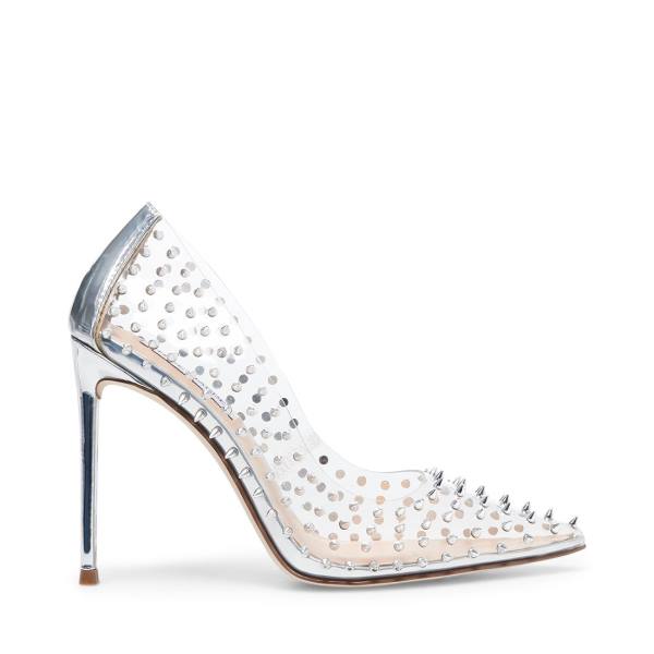 Steve Madden Vala-s Women\'s Heels Clear | SM-579LQ