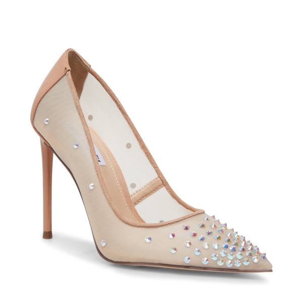 Steve Madden Valan Tan Women's Heels Beige Multicolor | SM-690OE