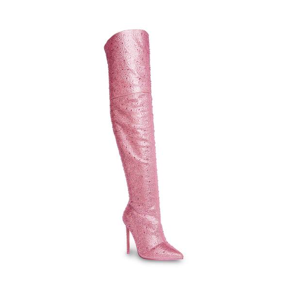 Steve Madden Vivianne Women's Boots Pink | SM-894NM