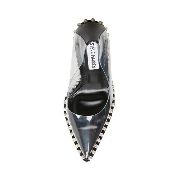 Steve Madden Vyper Women's Heels Black Multicolor | SM-349CX