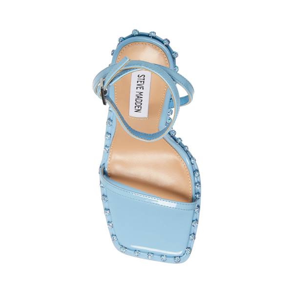Steve Madden Zelle Women's Heels Blue | SM-635YX