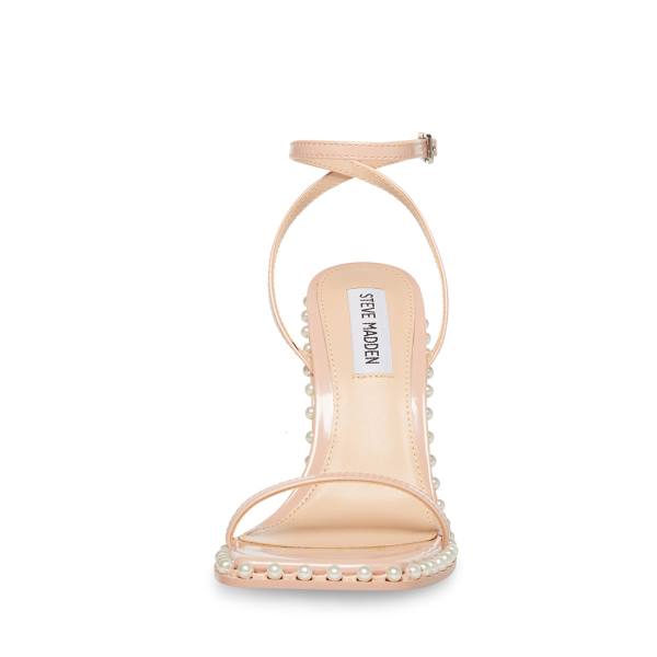 Steve Madden Zelle-p Blush Patent Women's Heels Pink | SM-476XK