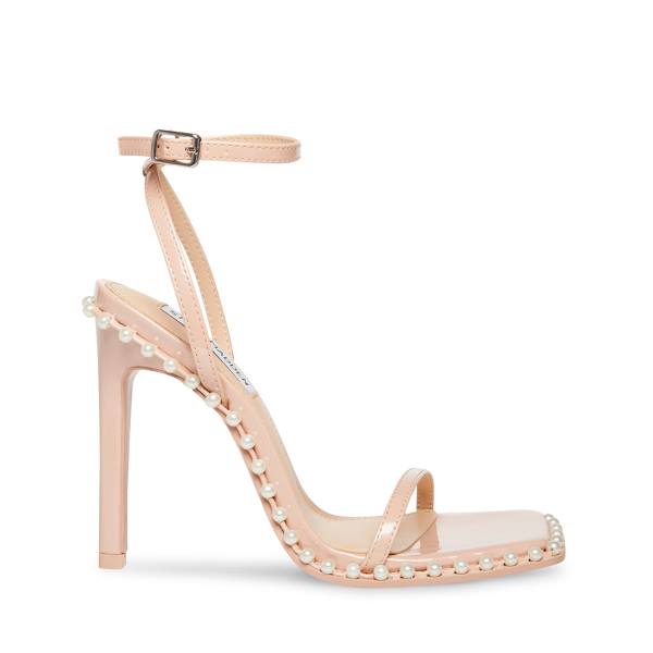 Steve Madden Zelle-p Blush Patent Women\'s Heels Pink | SM-476XK