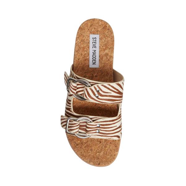 Steve Madden Zeya Women's Sandals Tiger | SM-134KP