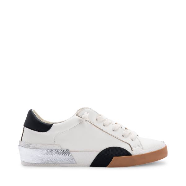 Steve Madden Zina Women\'s Sneakers White Black | SM-960FH