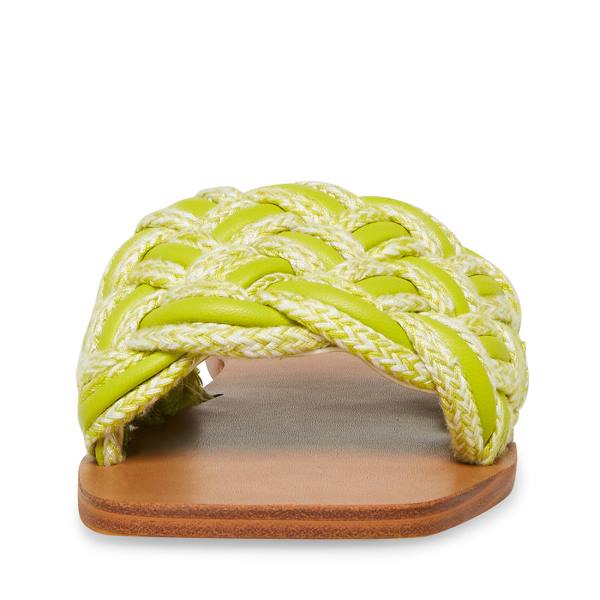 Steve Madden Zorya Lime Women's Sandals Light Green | SM-798EQ