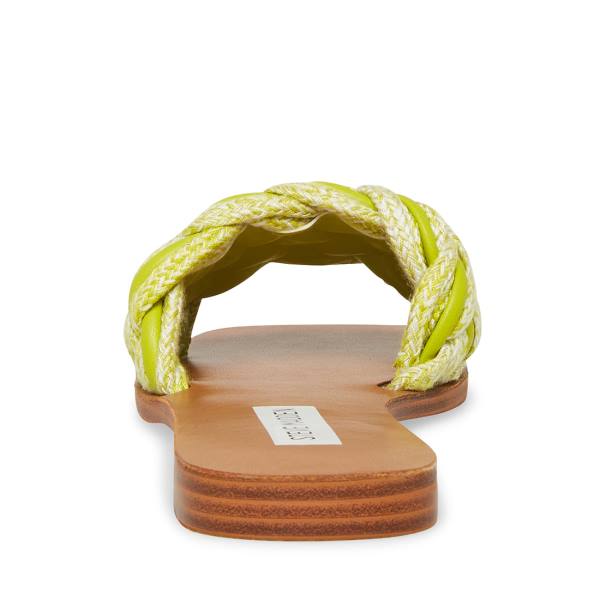 Steve Madden Zorya Lime Women's Sandals Light Green | SM-798EQ