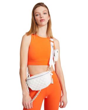Steve Madden Cropped Active Tank Women's Tops Orange | SM-270VX