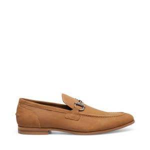 Steve Madden Debinair Tan Nubuck Men's Dress Shoes Brown | SM-903ZG