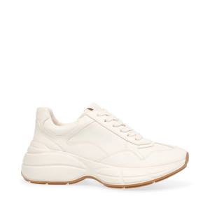 Steve Madden Leader Bone Women's Sneakers Beige | SM-458LP