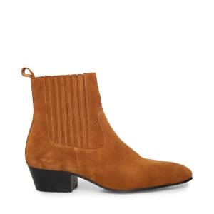Steve Madden Pierre Tan Suede Men's Boots Brown | SM-410WI