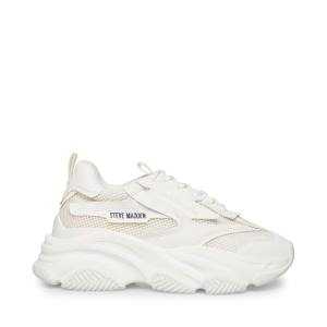 Steve Madden Possession Women's Sneakers White | SM-915NI
