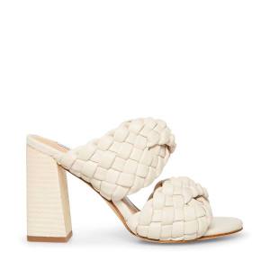 Steve Madden Twisted Bone Women's Heels Beige | SM-806AG