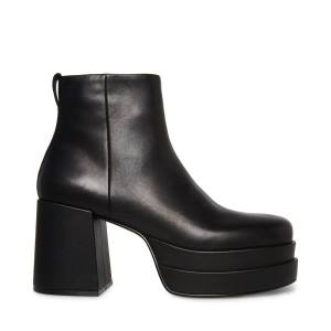 Steve Madden Viper Leather Men's Boots Black | SM-075RG