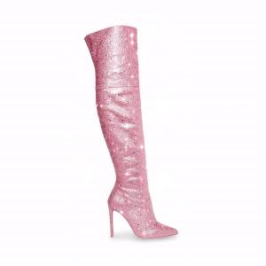 Steve Madden Vivianne Women's Boots Pink | SM-894NM